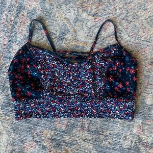 Gapfit ladder back sports bra in daisy print